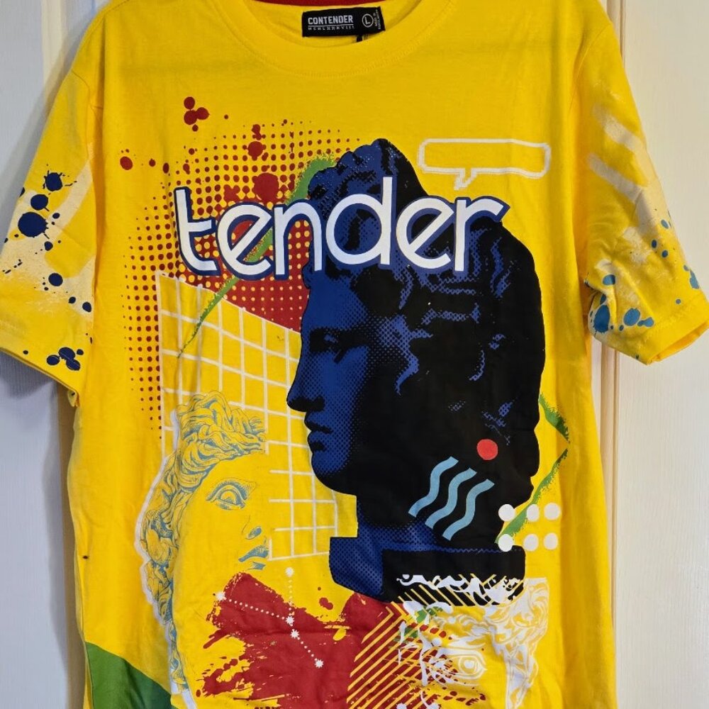 Contender “Tender” Artwork Men's Statue Design T-Shirt